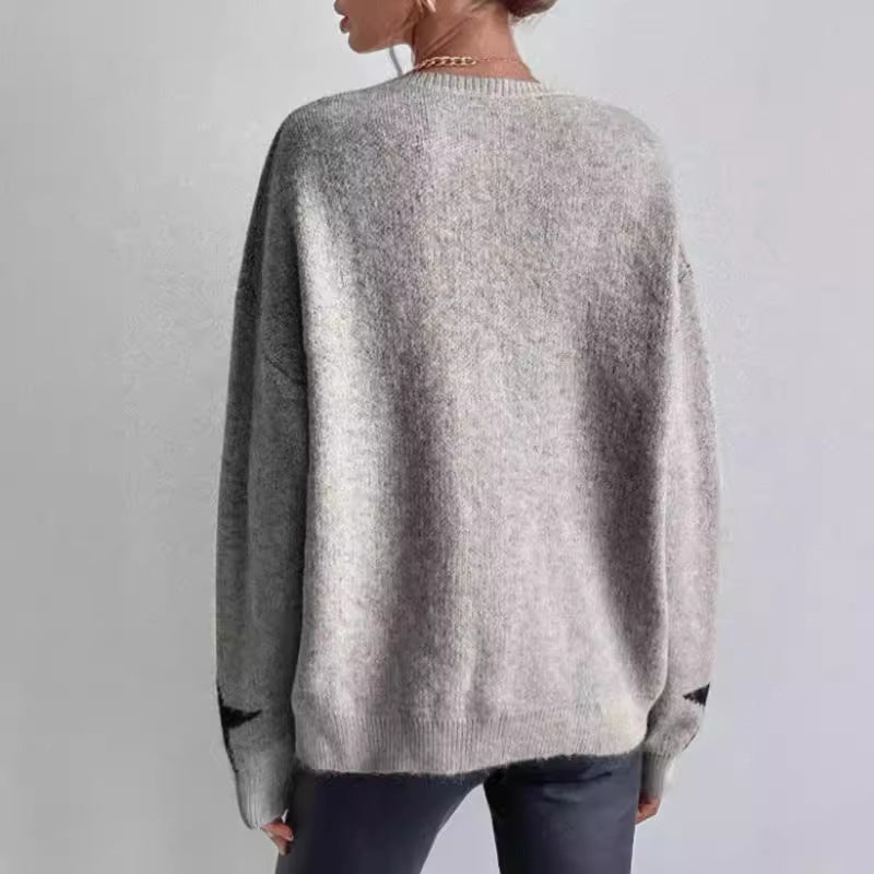 Damen Pullover mit Sternenmotiv WW
