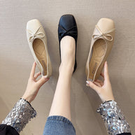 Damen Ballerinas mit elegantem Schleifen-Detail und hochwertigem Leder W&W