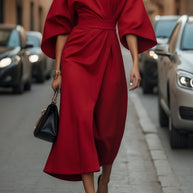 Damen Sommerliche Midi-Kleid WW