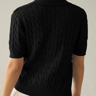 WW | Polo-Kragen Twist Strickpullover