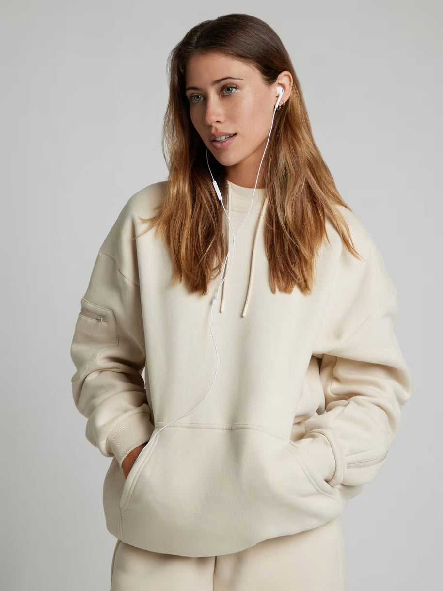 Damen Bequemer und stilvoller Hoodie mit integriertem Schlafmasken-Design WW