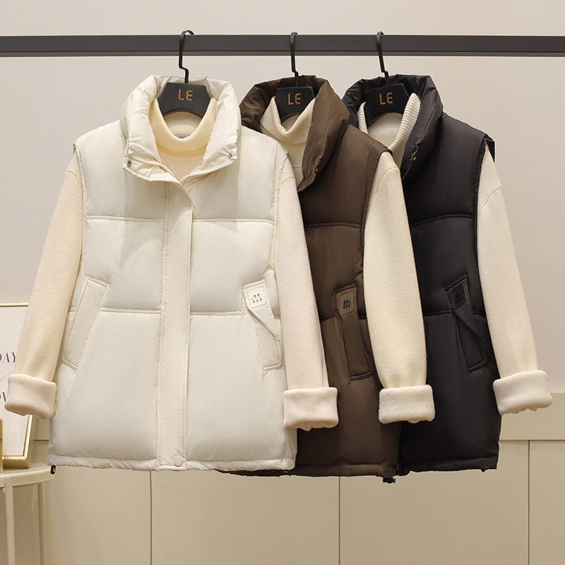 Damen Steppweste mit hohem Kragen WW