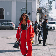 Damen Sportliche Freizeitjacke und weite Hose Set WW