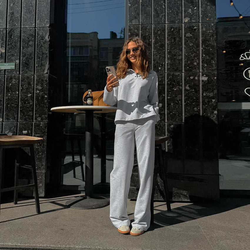 Damen Bequemes Sweatpants-Set mit lässigem Schnitt WW