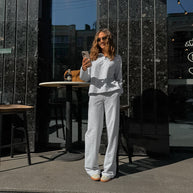 Damen Bequemes Sweatpants-Set mit lässigem Schnitt WW