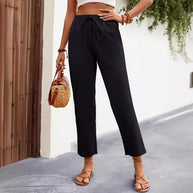Damen Bequeme Freizeithose mit seitlichen Taschen WW