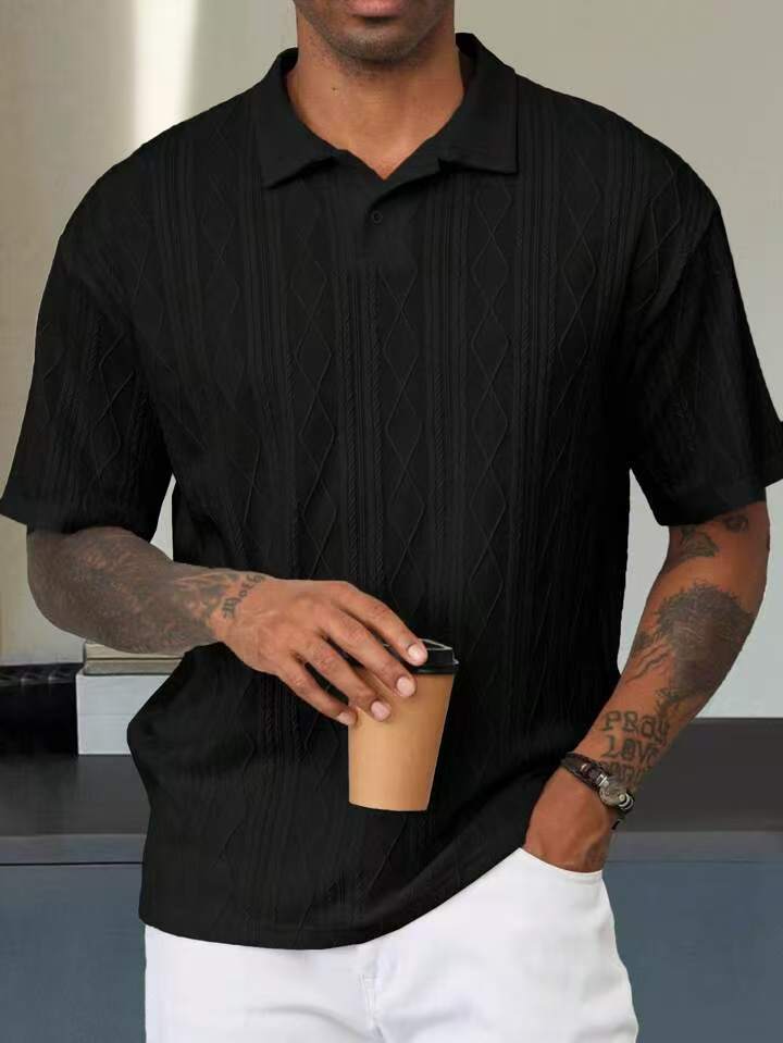 Herren Poloshirt mit strukturiertem Design WW