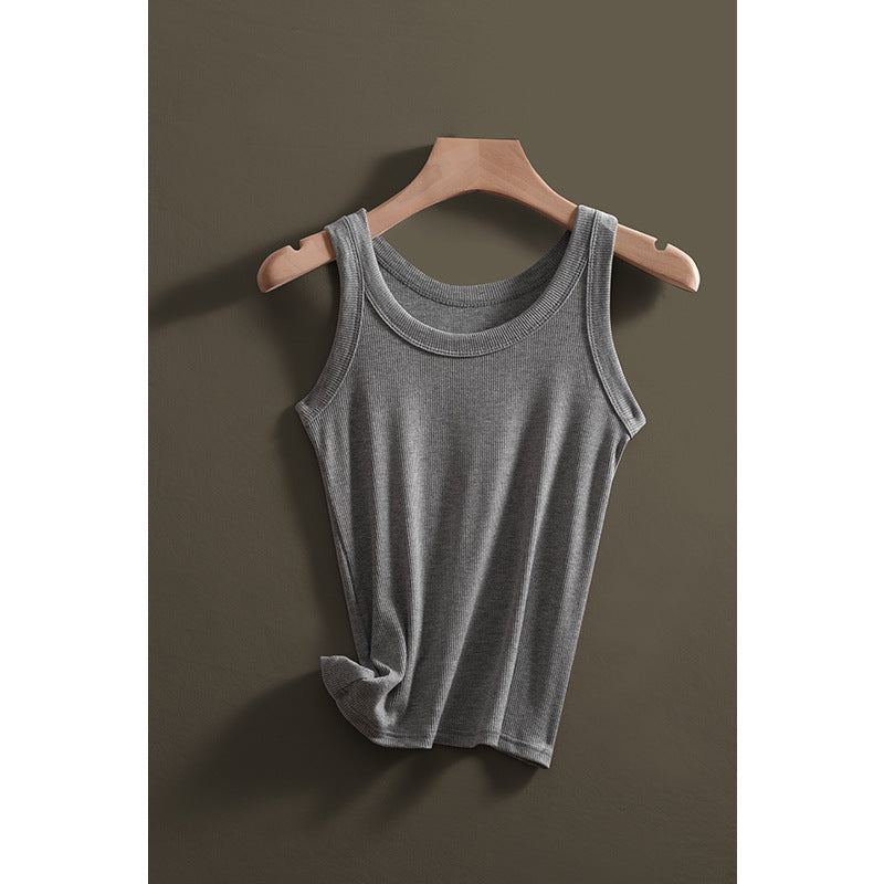 Damen Ribbed Ärmelloses Komfort Tank WW
