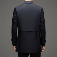 Herren Trenchcoat mit modischem Schnitt und funktionalen Taschen WW