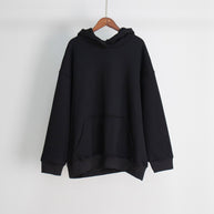 Damen Bequemer oversized Kapuzenpullover mit Kängurutasche WW