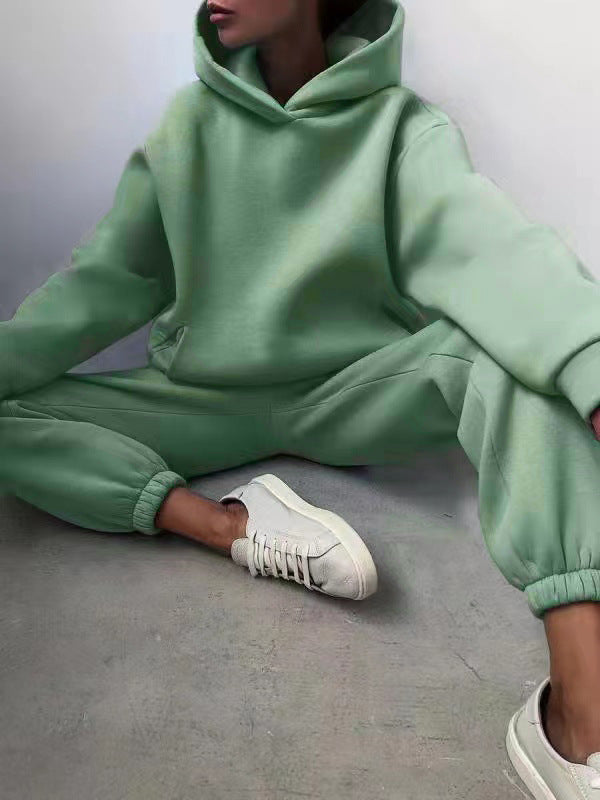Damen Bequemes und stylisches Sweatshirt-Hosen-Set WW