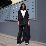 Damen bequeme und stilvolle Kapuzenjacke WW