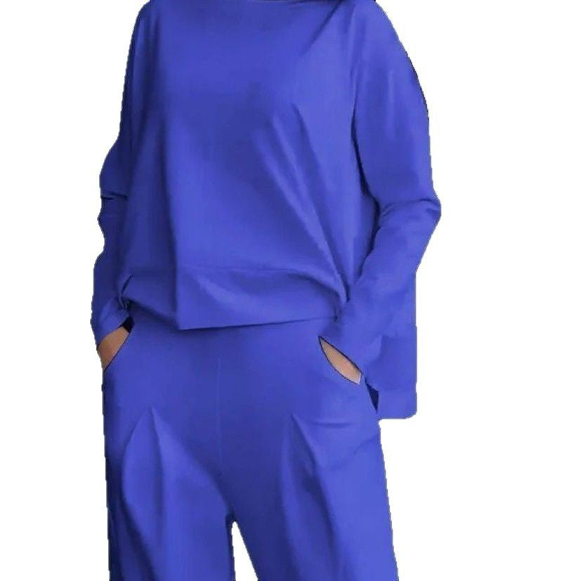 Damen Bequemes Freizeit-Set mit weitem Schnitt und Taschen WW