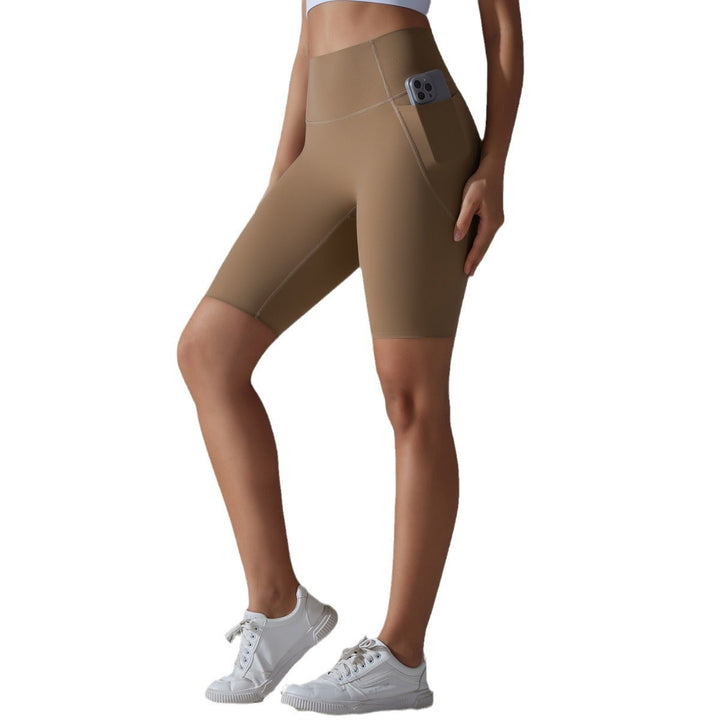 Damen Rad-Shorts mit hohem Bund und praktischen Seitentaschen W&W Mode
