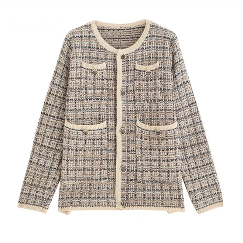 Damen Strickjacke mit elegantem Design und praktischen Taschen WW