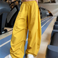 Damen weite Freizeithose mit elastischem Bund und praktischen Seitentaschen WW