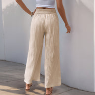 Damen Plissee-Hose mit hohem Bund und elegantem Schnitt WW