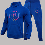 Damen Sportliches Hoodie- und Jogginghose-Set mit motivierendem Aufdruck WW