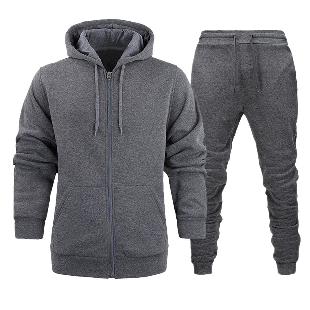 Damen Sportliches Kapuzenjacken- und Jogginghosen-Set mit funktionalen Taschen WW