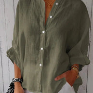 Damen Leichte Leinenbluse WW