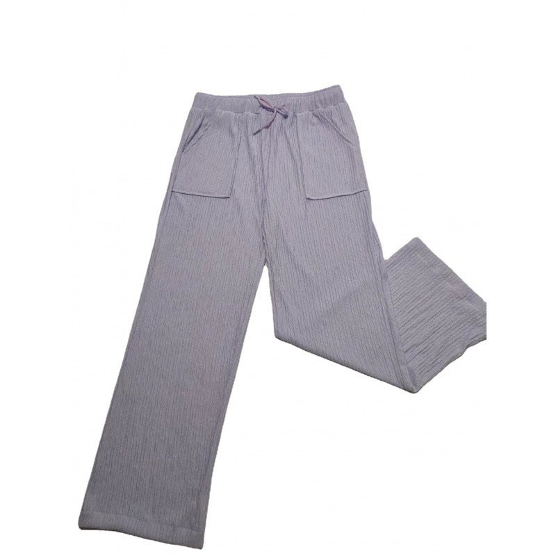 Damen Bequeme Sommerhose mit weit geschnittenem Bein und praktischen Taschen WW