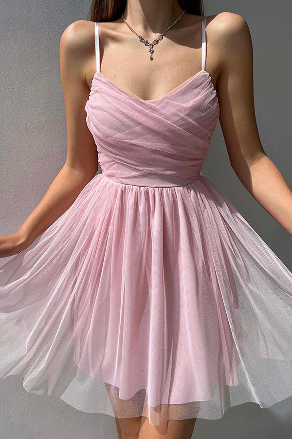 WW | Home Before Daylight A-Linie Tüll Mini Kleid