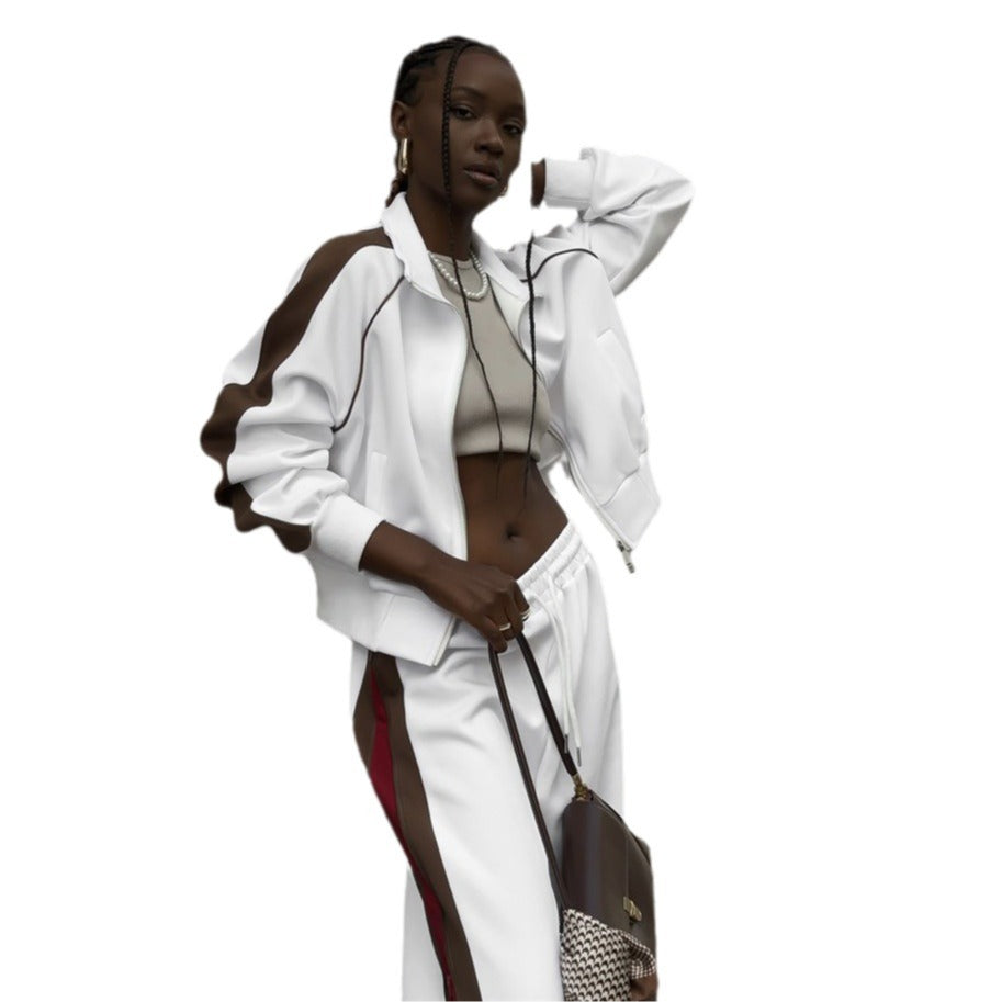 Damen Sportliche Kapuzenjacke mit modernem Schnitt und Kontrastdetails WW