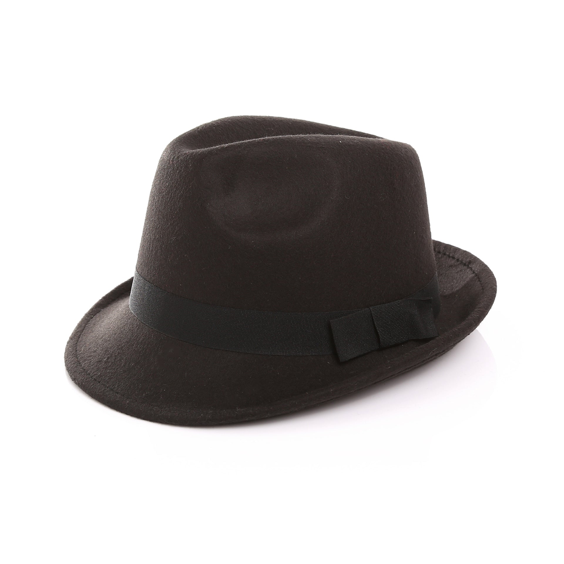 Damen Fedora-Hut aus hochwertigem Wollmix mit stilvollem Band WW