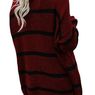 Damen Strickcardigan mit lässigem Streifendesign und offenen Fronten WW