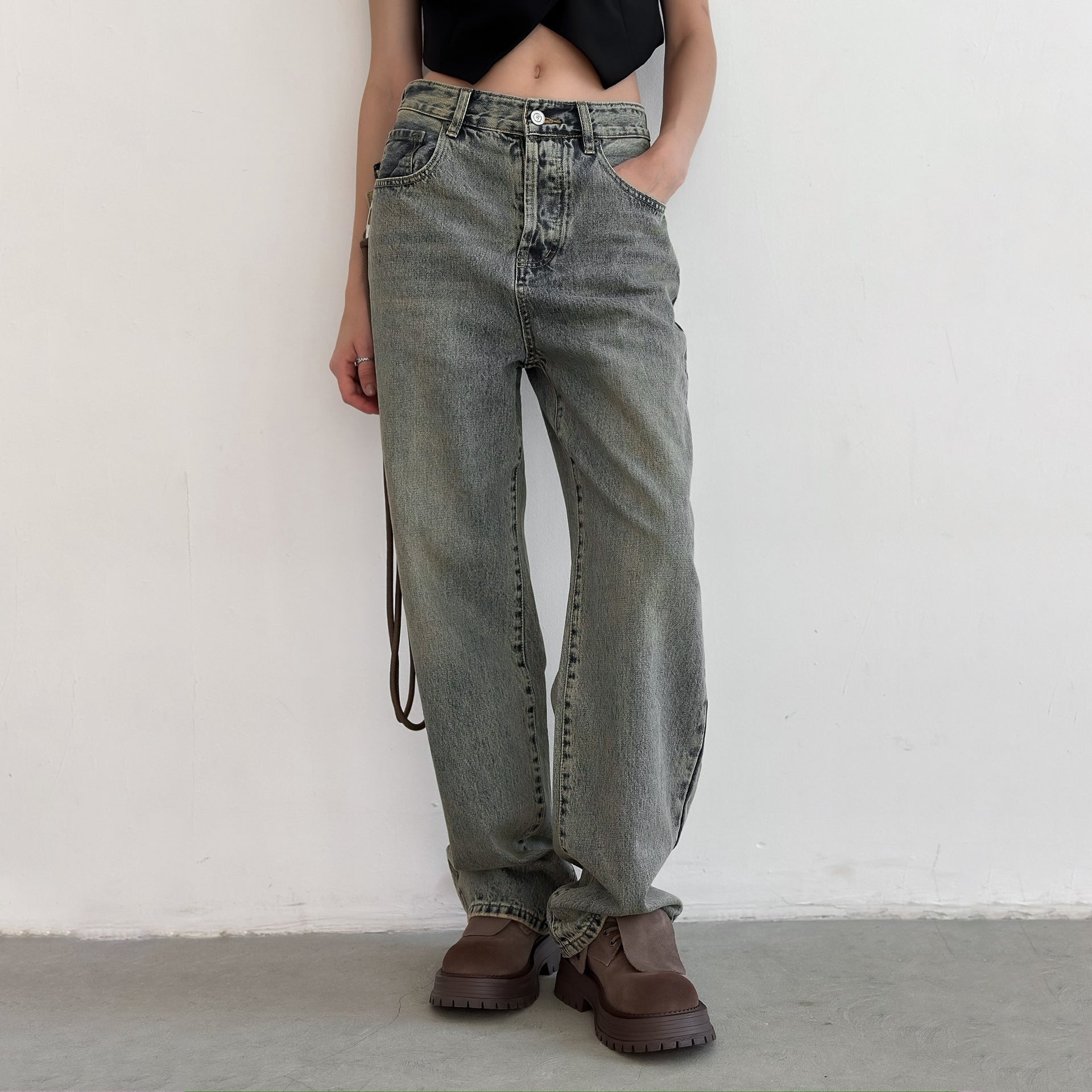 Damen Relaxed Fit Jeans mit lässigem Schnitt und hochwertigen Materialien WW