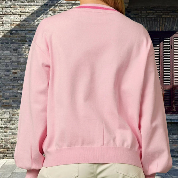 Damen Strickjacke mit funkelnden Details und raffinierten Schleifen WW