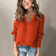 Einfacher und stilvoller Winterpullover
