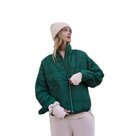 Damen Steppjacke mit hohem Kragen und praktischem Reißverschluss WW