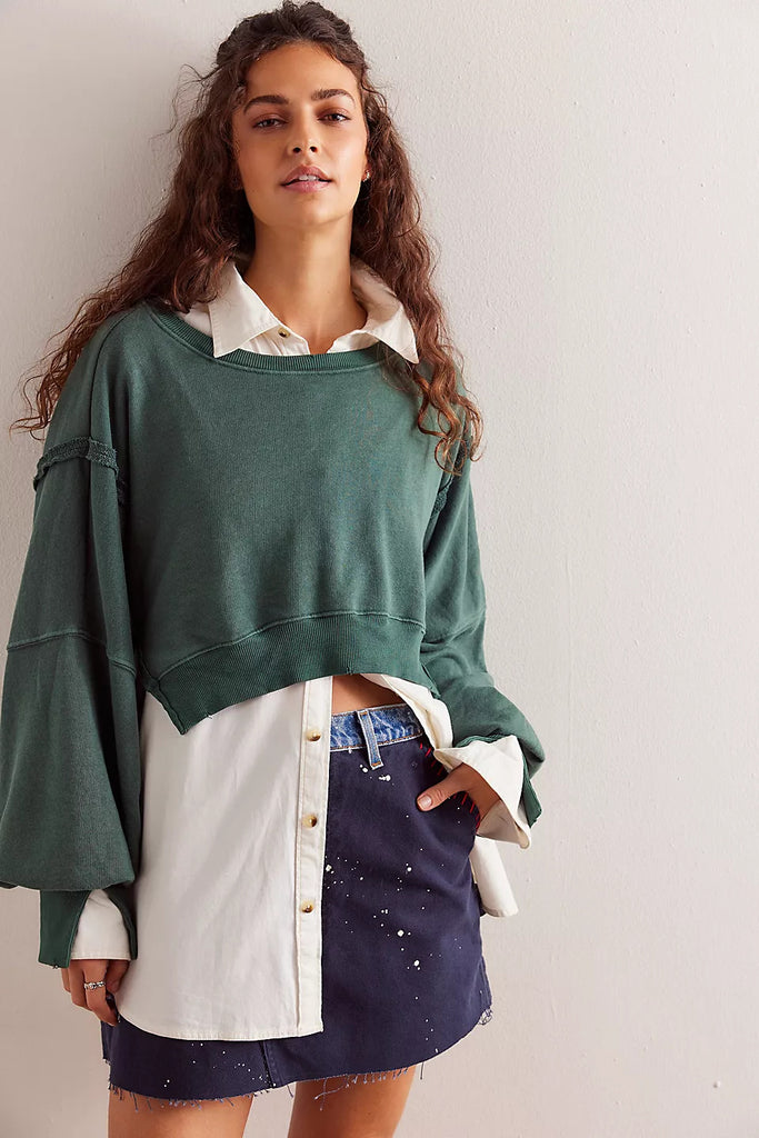 Damen lässiger Oversized Pullover WW
