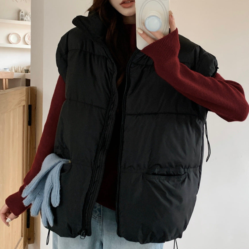 Damen Wattierte Freizeitweste mit hochabschließendem Kragen und praktischen Eingrifftaschen WW