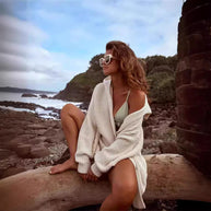 Damen Strickjacke mit eleganter Knopfakzentuierung und lässigem Schnitt WW