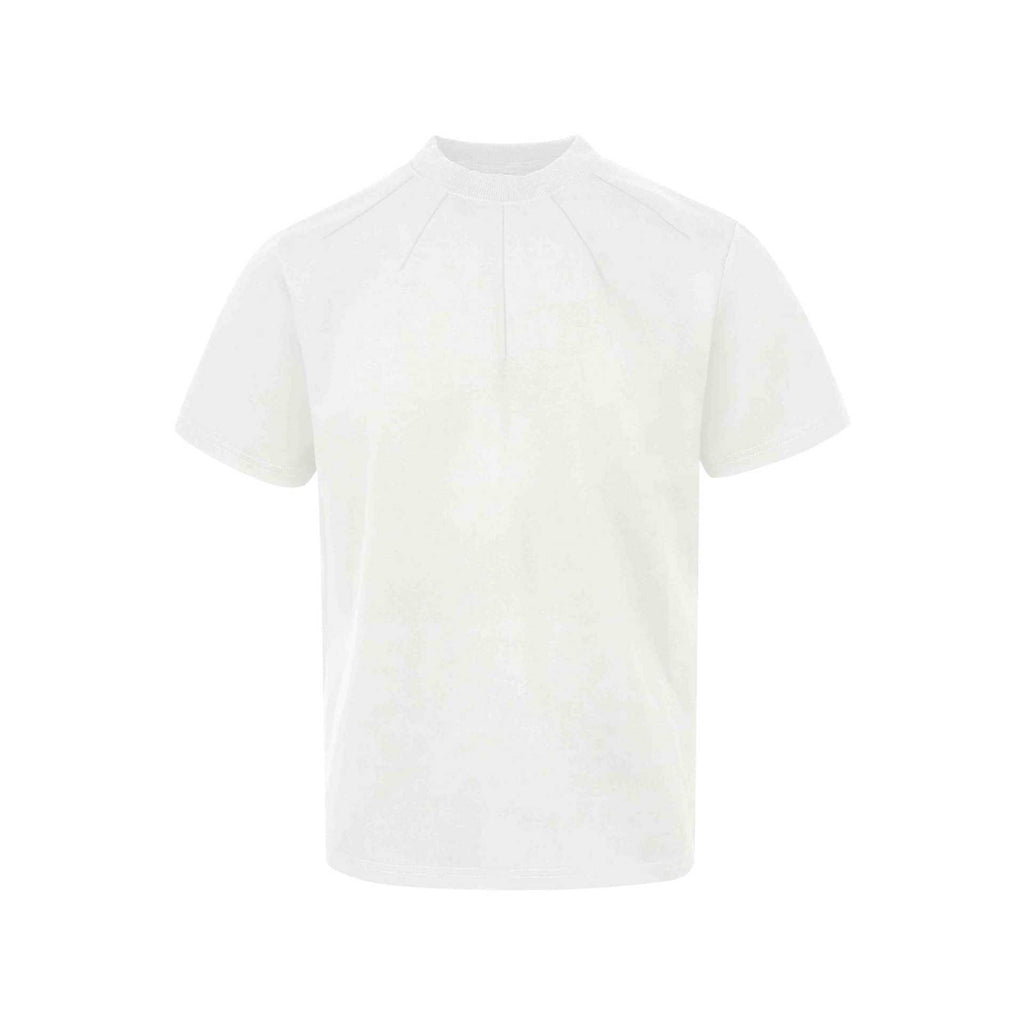 Herren modernes T-Shirt mit hohem Kragen und strukturierter Verarbeitung WW
