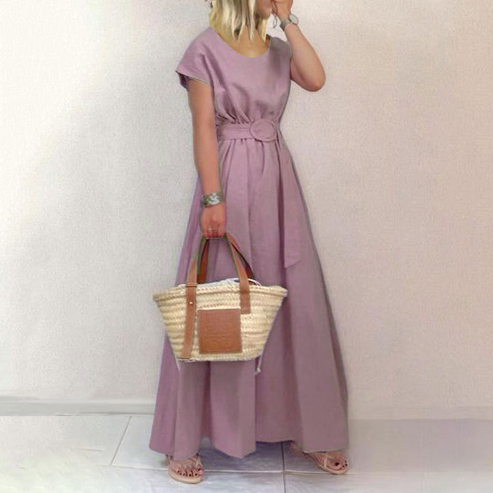 W&W Mode | Gürtel-Swing-Maxi-Kleid mit Plus-Size-Option