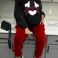 Damen Sportliches Sweatshirt- und Jogginghose-Set WW