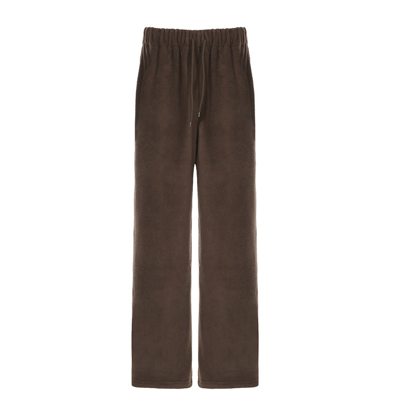 Damen Bequeme Freizeithose aus weichem Fleece WW