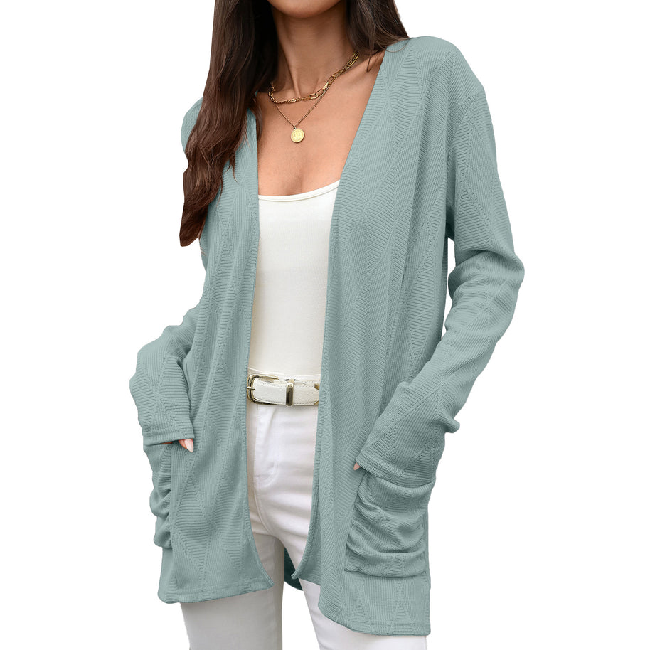 Damen Wickeljacke mit strukturierter Oberfläche WW