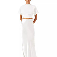 Damen Satinähnliches Abendkleid WW