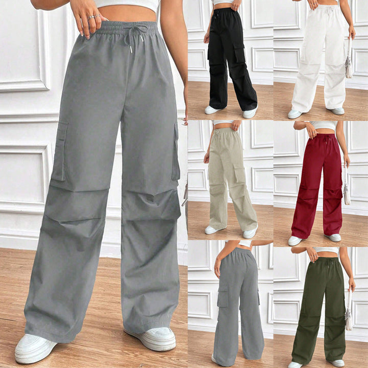 Damen Cargo-Hose mit hochmodernem Schnitt und praktischen Taschen W&W Mode