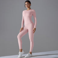 Damen Sport-Set mit langem Ärmel und Leggings WW