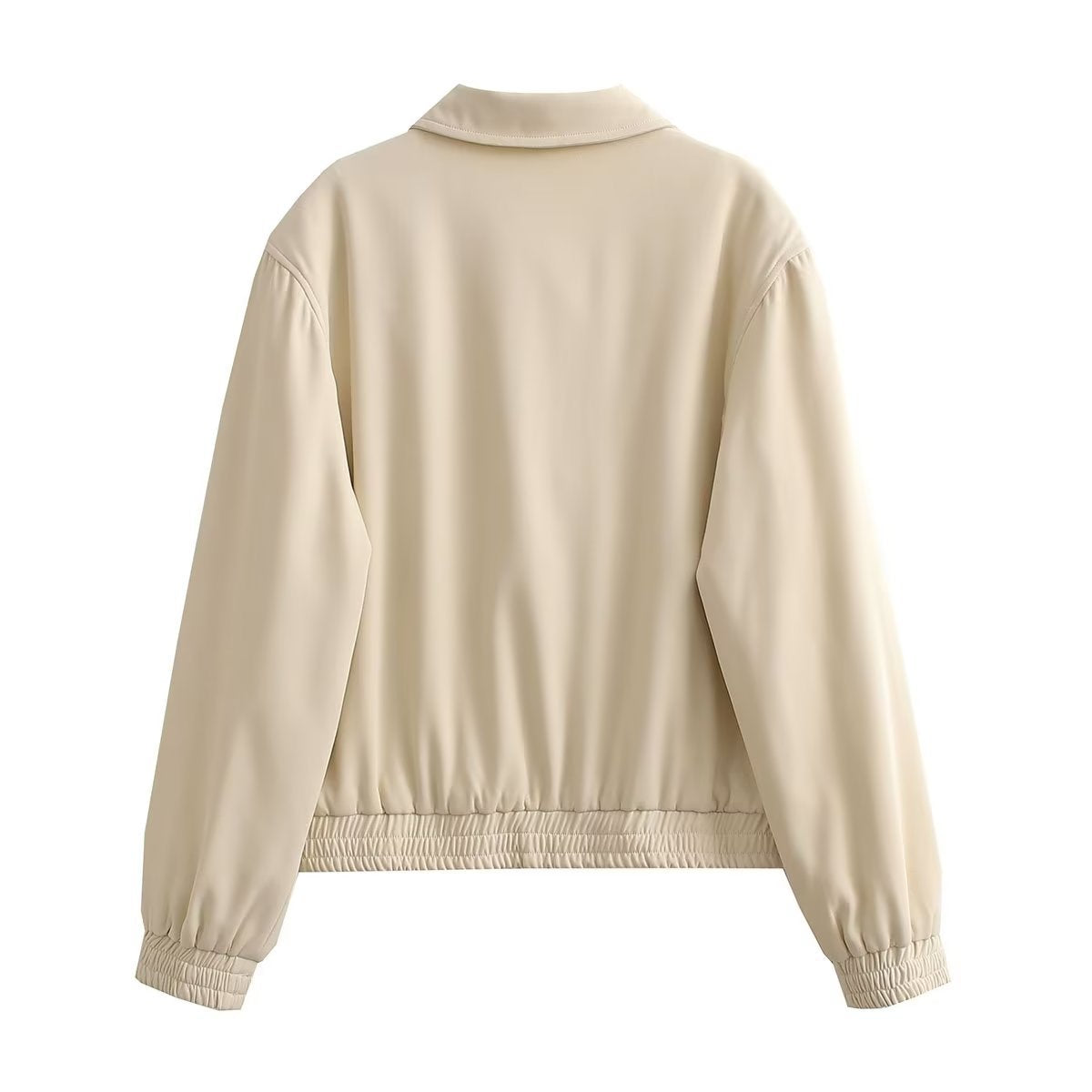 Damen sportliche Übergangsjacke mit elastischem Saum und praktischen Taschen WW