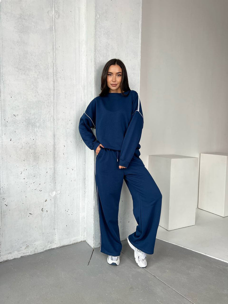 Damen Sportliches und bequemes Sweatshirt-Pants-Set WW