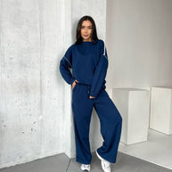 Damen Sportliches und bequemes Sweatshirt-Pants-Set WW