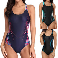 Damen Sportlicher Schwimmanzug mit dynamischem Design WW