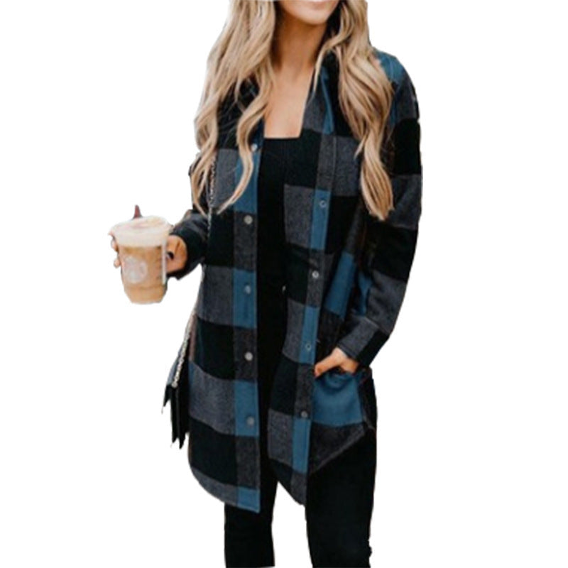W&W Mode - Damen Karomuster Flanelljacke für rustikalen Charme