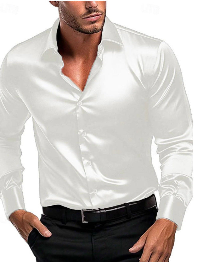 Herren Elegantes und zeitloses Seidenhemd WW